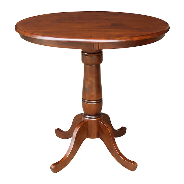 International Concepts Round 36 in Round Top Pedestal Table, 34.9 inH, Espresso, 36 W, 36 L, 35.1 in H, Wood, Espresso K581-36RT-6B - main